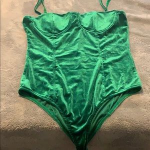 Green body suit